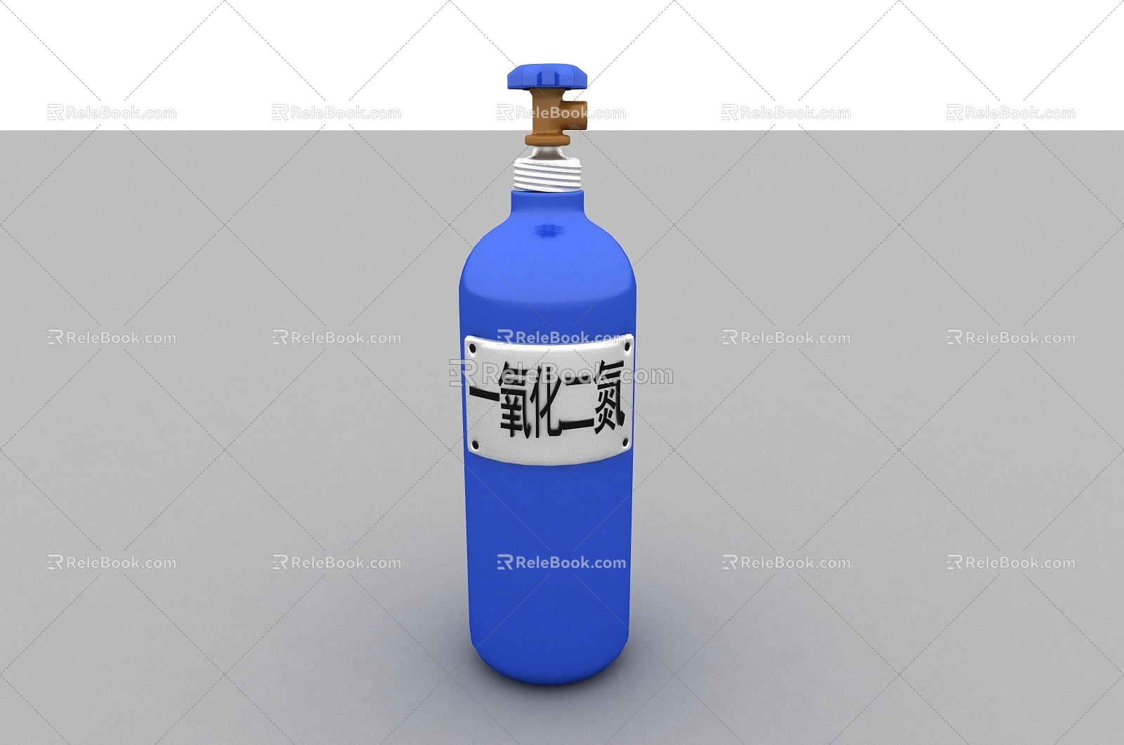 Nitrous oxide liquefaction bottle Oxygen bottle Gas bottle High pressure gas bottle Iron bottle 3d model