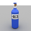 Nitrous oxide liquefaction bottle Oxygen bottle Gas bottle High pressure gas bottle Iron bottle 3d model