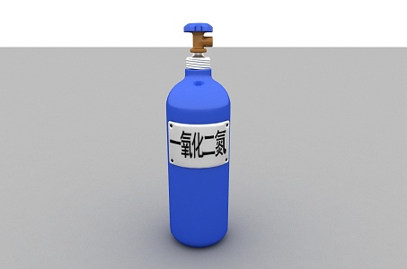 Nitrous oxide liquefaction bottle Oxygen bottle Gas bottle High pressure gas bottle Iron bottle 3d model