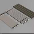 Long Fabric Cushions With Beige And Green Colors Rolled And Unrolled Home Decor Styles