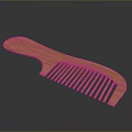 Natural Wooden Comb With Smooth Handle And Fine Grooming Teeth For Daily Use