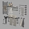 Towel rack 3d model