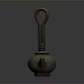 Traditional Handcrafted Clay Water Jug With Long Handle Spout And Lid For Daily Use
