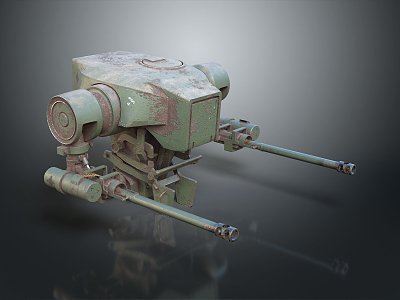 Turret Turntable Railgun Sci-fi Tower Defense Game Tower Defense Sci-fi Turret Game Turret Game Battery model