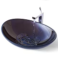 Stylish Sinks With Diverse Materials Stone Glass Metal And Faucet Water Flow