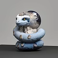 Great snake basilisk python snake 3d model