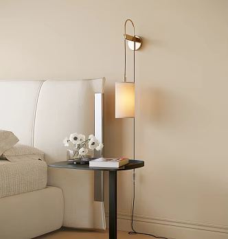Modern bedside wall lamp reading lamp 3d model