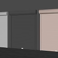 Three Colored Roller Shutters White Black Beige For Modern Exterior Design