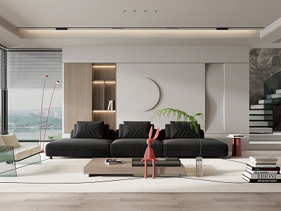 modern living room model