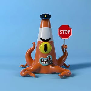 Internet Celebrator Ice Cream Tube Internet Celebrator Barricade Children's Area Art Device Shopping Mall Internet Celebrator Art Device Shopping Mall Shop Doll Device 3d model
