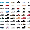 Assorted Colorful Shoes Collection Featuring Various Casual Sporty Styles In Different Colors