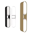 Modern Wall Sconce Design With Gold And Black Metal Frames And Soft Warm Light