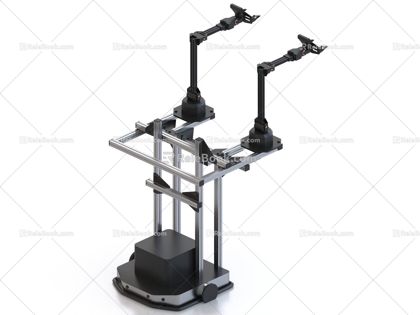 Dual Arm Arm Industrial Robot 3d model