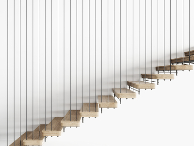 Modern Stairs Wooden Stairs model