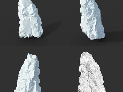 Detailed Wooden Stone 3D Models Displaying Different Structural Views And Surface Textures 3d model