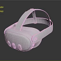 White Commercial VR Headset Equipment With Ergonomic Design And Adjustable Straps