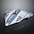 Spaceship Space Ship Science Fiction Fighter Aircraft 3d model