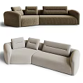 Basilico corner sofa multi-person sofa 3d model