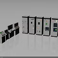 Industrial Electrical Control Panels And Cabinets With Digital Displays Control Buttons And Green Indicators