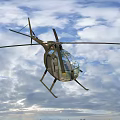 Fighter Jets And Military Helicopters Flying In Blue Sky Formation