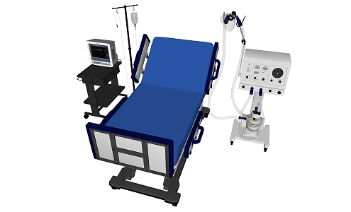 Modern Medical Bed Medical Bed Equipment Combination 3d model