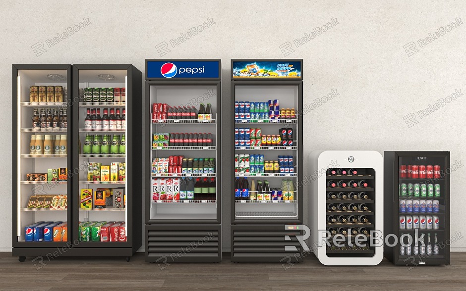 Modern Freezer Refrigerator Beverage Refrigerator Supermarket Refrigerator Beverage Soda model