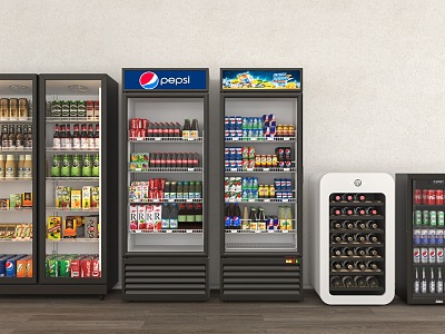 Modern Freezer Refrigerator Beverage Refrigerator Supermarket Refrigerator Beverage Soda model