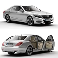 Modern Silver Luxury Sedan With Sleek Exterior Chrome Grille Alloy Wheels And Elegant Profile