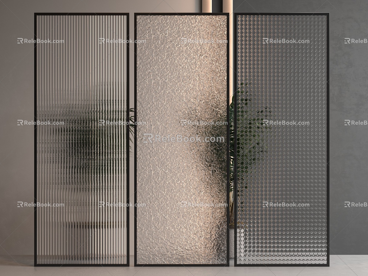 Changhong glass partition 3d model