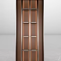 Sleek Modern Display Cabinet With Built In LED Lighting And Multiple Shelves