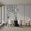 Modern table combination 3d model