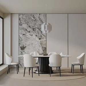 Modern table combination 3d model
