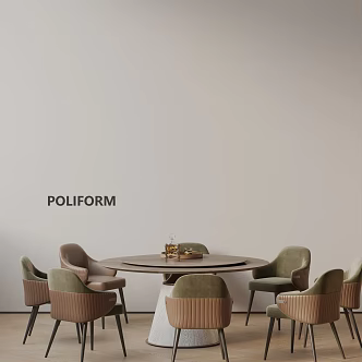 Modern table combination 3d model