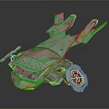 Futuristic Spacecraft Design With Sleek Metallic Body And Advanced Propulsion System