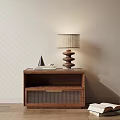 medieval bedside table lamp 3d model