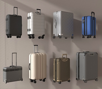 Modern Suitcase 3d model