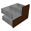 Stylish Wooden Bookcase With Functional Drawers And Natural Wood Panel Design