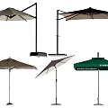 Outdoor Sunshade Umbrella Collection With Various Styles And Color Options