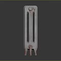 Vintage Cast Iron Radiator Heating Device With Classic Design And Structure