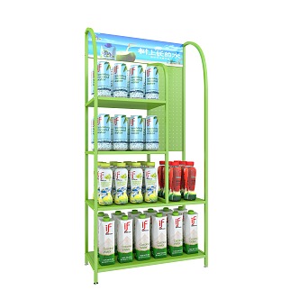 Shelf Customized Rack Display Rack Beverage Product Rack Iron Rack Roller Rack Rotating Rack Steel Structure Game Plate Jewelry Rack Vertical Display Rack Hook Shopping Mall 3d model