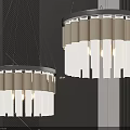 Modern Circular Chandelier Design With Metal Frame And Glass Pendants
