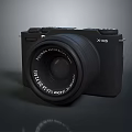 Black XM15 Digital Camera With Interchangeable Lens And Professional Compact Design 3d model