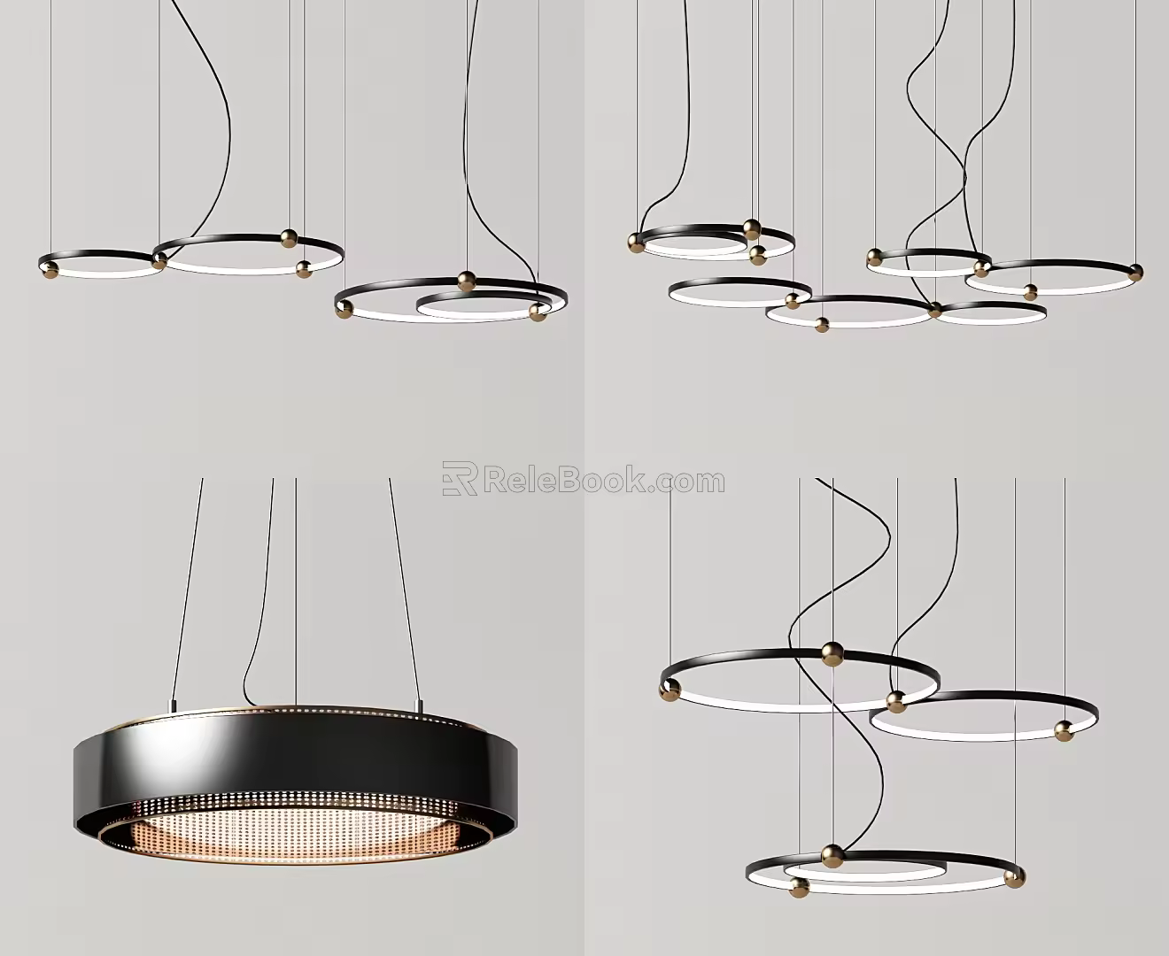Modern chandelier 3d model