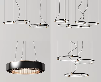 Modern chandelier 3d model