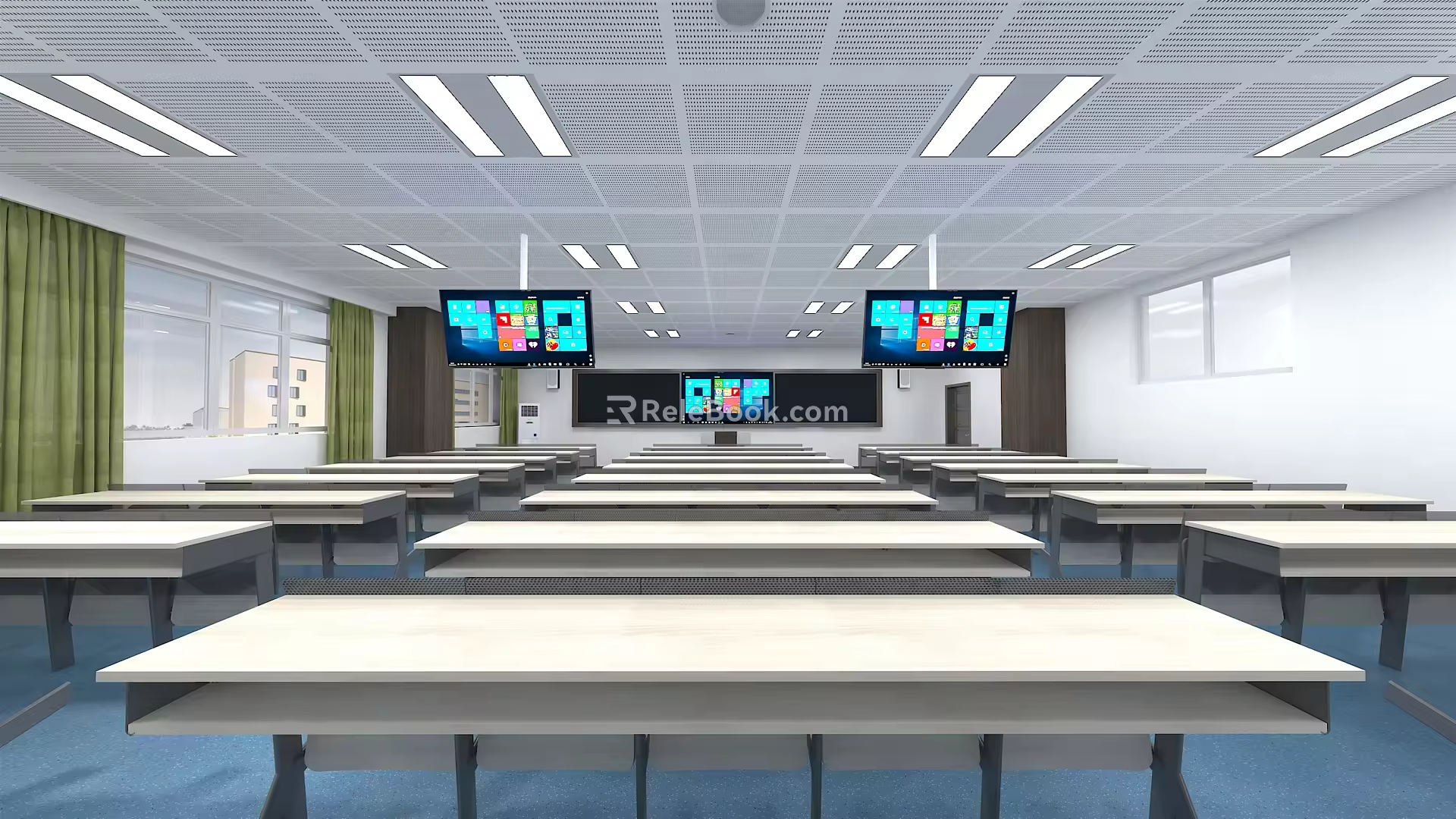 Modern Classroom University Classroom 3d model