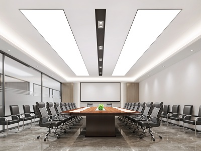 Modern Conference Room Corporate Conference Room 3d model