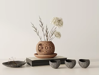 Modern ornaments combination 3d model