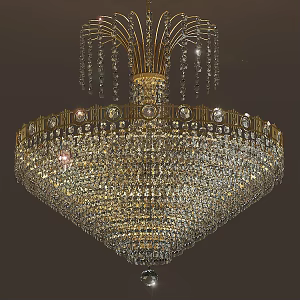 Crystal chandelier 3d model