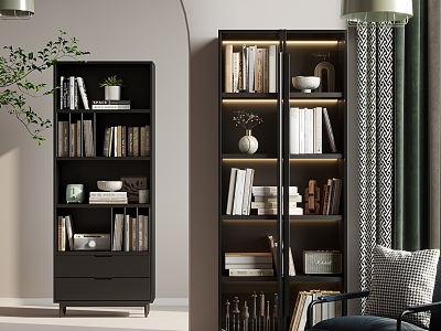 Modern bookcase model