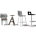Different Styles Modern Bar Stools With Metal Frames And Wooden Elements